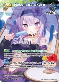 Nekomata Okayu (SR) (hBP05-045) - Extra Booster: Summer hologram - Hololive card