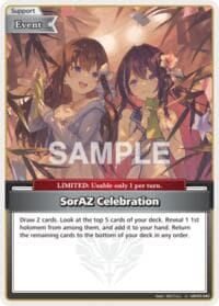 SorAZ Celebration (U) - Extra Booster: Summer hologram - Hololive card
