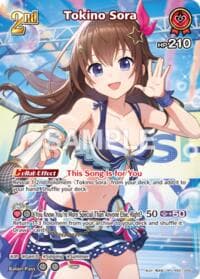 Tokino Sora (SR) (hEB01-009) - Extra Booster: Summer hologram - Hololive card