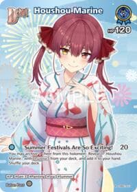Houshou Marine (SR) (hEB01-011) - Extra Booster: Summer hologram - Hololive card