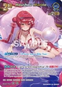 Houshou Marine (UR) (hEB01-017) - Extra Booster: Summer hologram - Hololive card