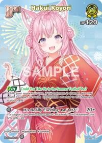 Hakui Koyori (SR) (hEB01-018) - Extra Booster: Summer hologram - Hololive card