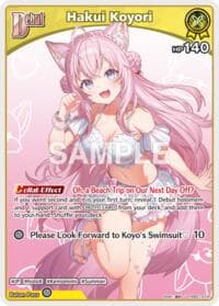 Hakui Koyori (U) (hEB01-019) - Extra Booster: Summer hologram - Hololive card