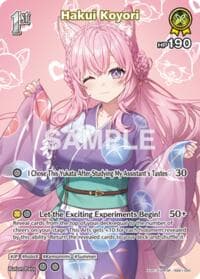Hakui Koyori (SR) (hEB01-020) - Extra Booster: Summer hologram - Hololive card