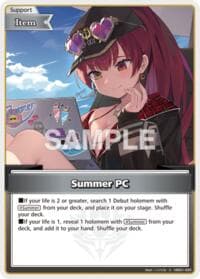 Summer PC (C) - Extra Booster: Summer hologram - Hololive card
