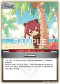 Bearine (U) - Extra Booster: Summer hologram - Hololive card