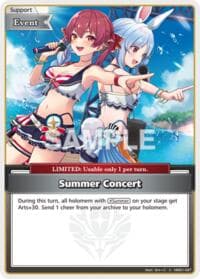 Summer Concert (C) - Extra Booster: Summer hologram - Hololive card