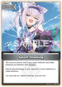 Splash Shooting (C) - Extra Booster: Summer hologram - Hololive card