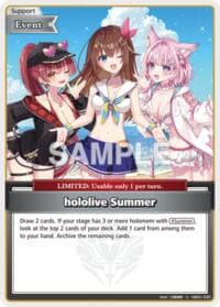 hololive Summer (U) - Extra Booster: Summer hologram - Hololive card