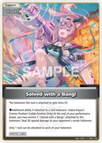 Solved with a Bang! (U) - Extra Booster: Summer hologram - Hololive card