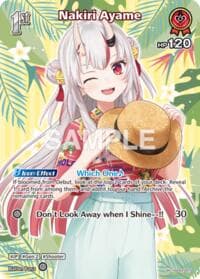 Nakiri Ayame (SR) (hSD02-007) - Extra Booster: Summer hologram - Hololive card