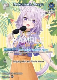 Nekomata Okayu (SR) (hSD03-007) - Extra Booster: Summer hologram - Hololive card