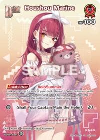 Houshou Marine (SR) (hSD09-002) - Extra Booster: Summer hologram - Hololive card