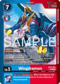 Wingdramon (Limited Foil) - Chivalrous XIII - Digimon Card Game card