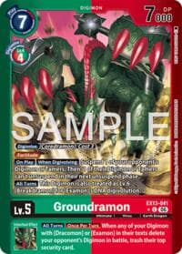 Groundramon (Limited Foil) - Chivalrous XIII - Digimon Card Game card