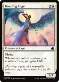 Dazzling Angel - Commander: Foundations - Magic: The Gathering card