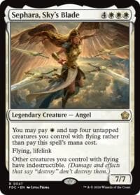 Sephara, Sky's Blade - Commander: Foundations - Magic: The Gathering card