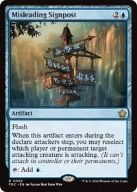 Misleading Signpost - Commander: Foundations - Magic: The Gathering card