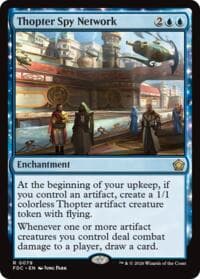 Thopter Spy Network - Commander: Foundations - Magic: The Gathering card