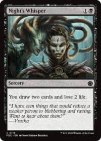 Night's Whisper - Commander: Foundations - Magic: The Gathering card
