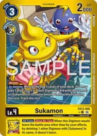 Sukamon (Limited Foil) - Chivalrous XIII - Digimon Card Game card