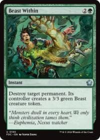 Beast Within - Commander: Foundations - Magic: The Gathering card
