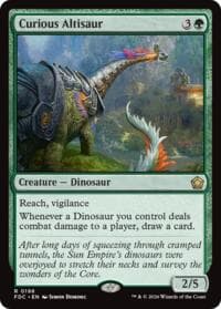 Curious Altisaur - Commander: Foundations - Magic: The Gathering card