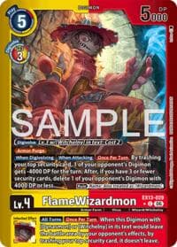 FlameWizardmon (Limited Foil) - Chivalrous XIII - Digimon Card Game card