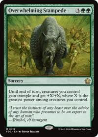 Overwhelming Stampede - Commander: Foundations - Magic: The Gathering card