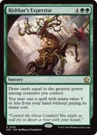 Rishkar's Expertise - Commander: Foundations - Magic: The Gathering card