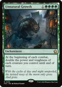 Unnatural Growth - Commander: Foundations - Magic: The Gathering card