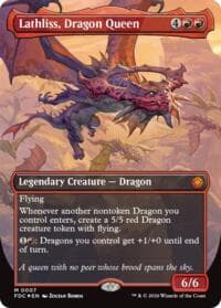 Lathliss, Dragon Queen (Borderless) - Commander: Foundations - Magic: The Gathering card