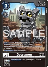 Gotsumon (Limited Foil) - Chivalrous XIII - Digimon Card Game card