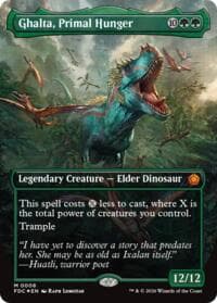 Ghalta, Primal Hunger (Borderless) - Commander: Foundations - Magic: The Gathering card