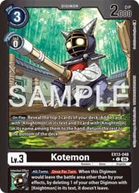 Kotemon (Limited Foil) - Chivalrous XIII - Digimon Card Game card