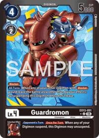 Guardromon (Limited Foil) - Chivalrous XIII - Digimon Card Game card