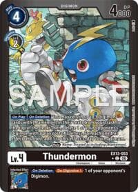 Thundermon (Limited Foil) - Chivalrous XIII - Digimon Card Game card