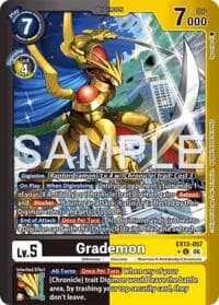 Grademon (Limited Foil) - Chivalrous XIII - Digimon Card Game card