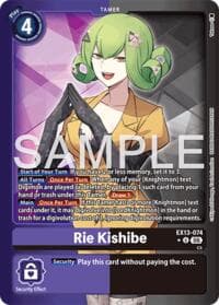 Rie Kishibe (Alternate Art) - Chivalrous XIII - Digimon Card Game card