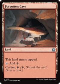 Forgotten Cave - Commander: Foundations - Magic: The Gathering card