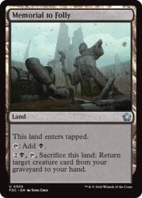 Memorial to Folly - Commander: Foundations - Magic: The Gathering card
