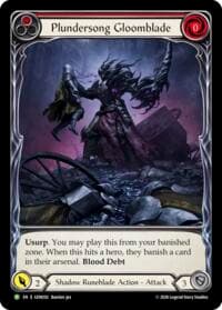Plundersong Gloomblade - GEM Pack 6 - Flesh and Blood TCG card