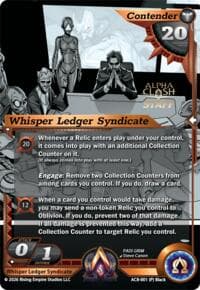 Whisper Ledger Syndicate (Staff P) - Nexus of Power - Alpha Clash card