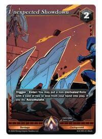 Unexpected Showdown - Nexus of Power - Alpha Clash card
