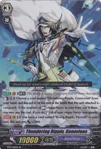 Thundering Ripple, Genovious (SP) - BT11: Seal Dragons Unleashed - Cardfight Vanguard card