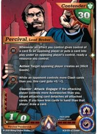 Percival Pendervick, Lead Broker - Nexus of Power - Alpha Clash card