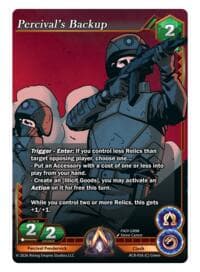 Percival's Backup - Nexus of Power - Alpha Clash card