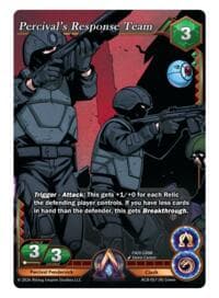 Percival's Response Team - Nexus of Power - Alpha Clash card