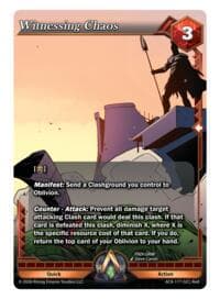 Witnessing Chaos - Nexus of Power - Alpha Clash card