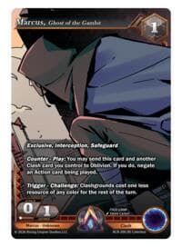 Marcus, Ghost of the Gambit - Nexus of Power - Alpha Clash card